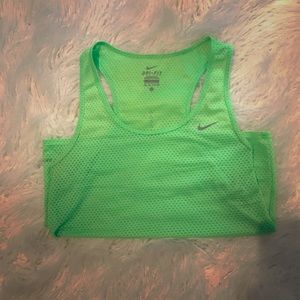 Nike running mesh crop tank